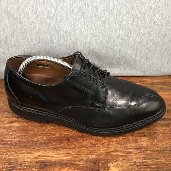 Allen Edmonds Men's 9.5 3E Wide Split Toe Derby Black Leather‎ Shoes Vibram Sole - Picture 5 of 10